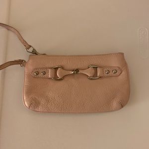 Paradox Blush Pink Leather Wristlet/Clutch